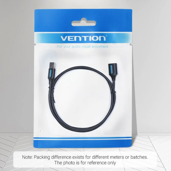 Vention Кабел USB 3.0  Extension AM / AF - 0.5M Black - CBHBD