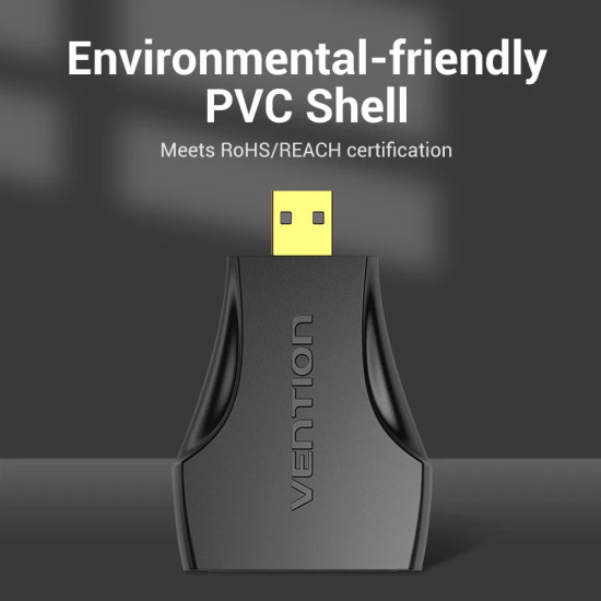 Vention Адаптер Adapter Micro HDMI M / HDMI F Black - AITB0
