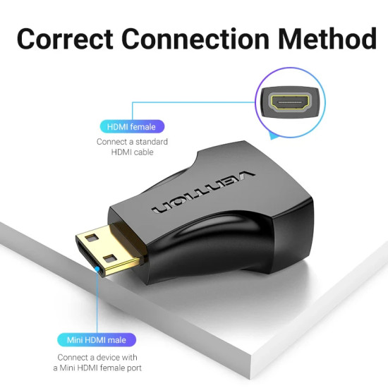 Vention Адаптер Adapter Mini HDMI M / HDMI F - AISB0