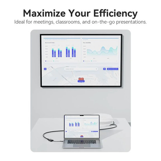 Vention адаптер Adapter USB-C/A to HDMI F - ACYHB