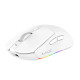 Ajazz професионална геймърска мишка AJ139 V2 MC - Wireless Gaming Mouse - 1K, Magnetic Charging Dock, White