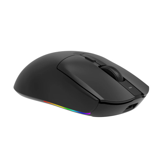 Ajazz професионална геймърска мишка AJ139 V2 MC - Wireless Gaming Mouse - 1K, Magnetic Charging Dock, Black