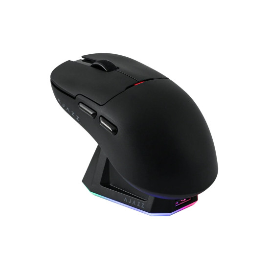 Ajazz професионална геймърска мишка AJ159P MC - Wireless Gaming Mouse - 1K, Magnetic Charging Dock, Black