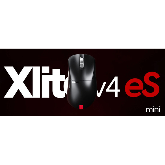Pulsar професионална геймърска мишка Wireless Gaming Mouse Xlite v4 eS Size1 Black