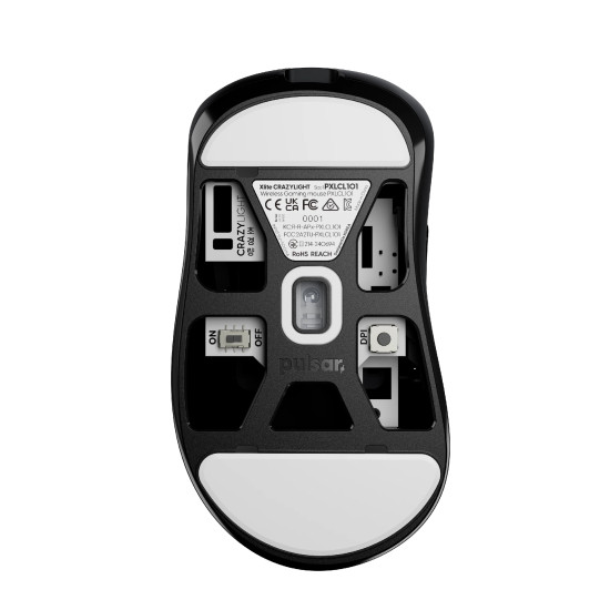 Pulsar професионална геймърска мишка Wireless Gaming Mouse Xlite CrazyLight Jet Black