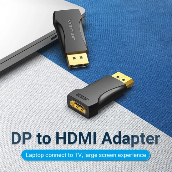 Vention адаптер Adapter DisplayPort DP M / HDMI F Gold plated - HBOB0