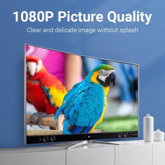 Vention адаптер Adapter DisplayPort DP M / HDMI F Gold plated - HBOB0