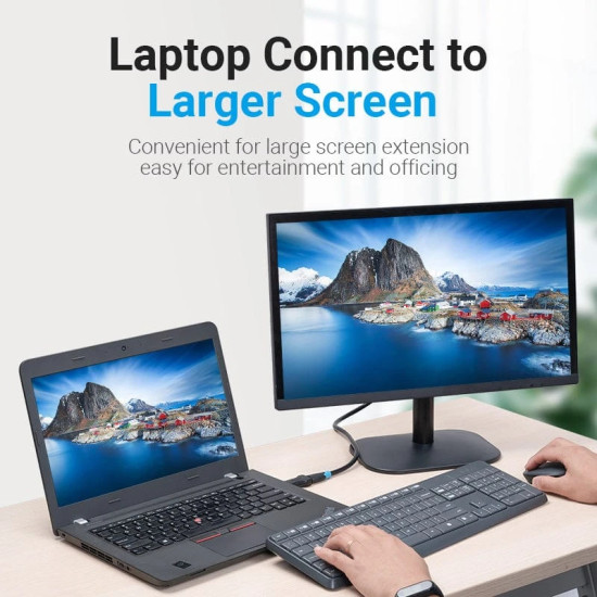 Vention адаптер Adapter DisplayPort DP M / HDMI F Gold plated - HBOB0