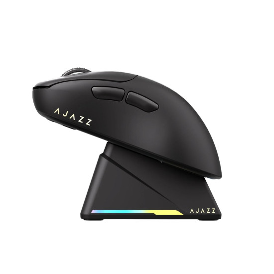 Ajazz професионална геймърска мишка AJ179 PRO - Wireless Gaming Mouse - 8K, Magnetic Charging Dock, Black