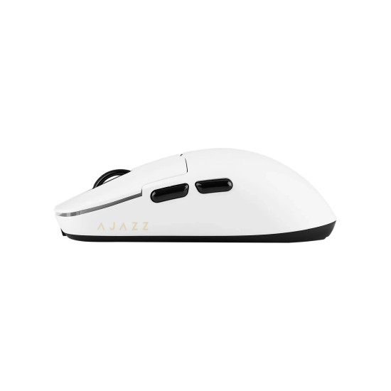 Ajazz професионална геймърска мишка AJ159 APEX - Wireless Gaming Mouse - 8K, Magnetic Charging Dock, White