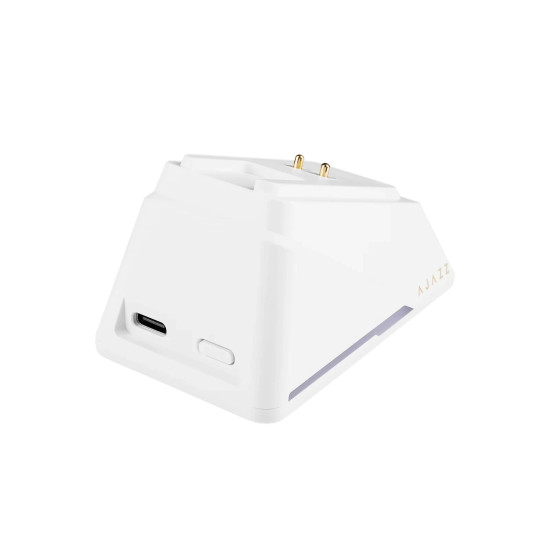 Ajazz професионална геймърска мишка AJ159 APEX - Wireless Gaming Mouse - 8K, Magnetic Charging Dock, White