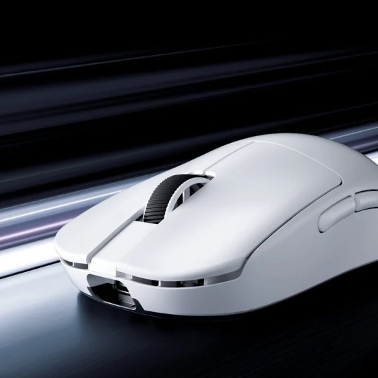 MCHOSE професионална геймърска мишка L7 Ultra Plus White - Wireless Gaming Mouse - Dual 8K, Kailh Optical