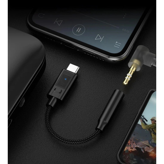 KZ преходник Adapter Type-C M to 3.5mm Hi-Fi DAC Amplifier with EQ - AM02