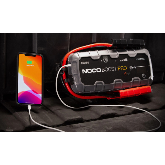 NOCO мултифункционален стартер за автомобил Jump Starter - BOOST HD GB70 - 2000A, 12V