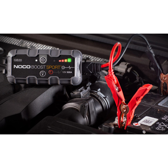 NOCO мултифункционален стартер за автомобил Jump Starter - BOOST SPORT ULTRASAFE GB20 - 500A, 12V