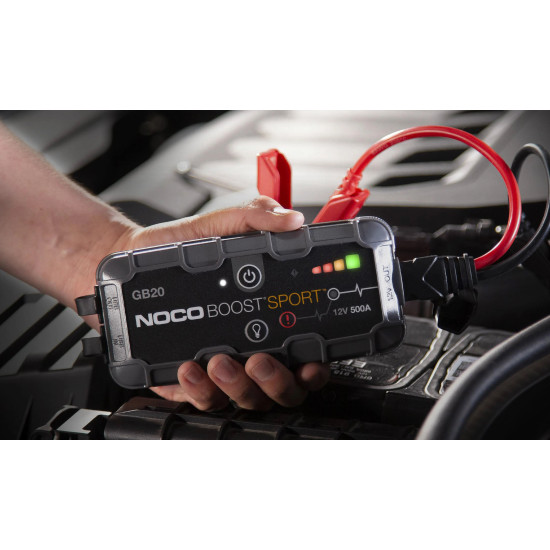 NOCO мултифункционален стартер за автомобил Jump Starter - BOOST SPORT ULTRASAFE GB20 - 500A, 12V