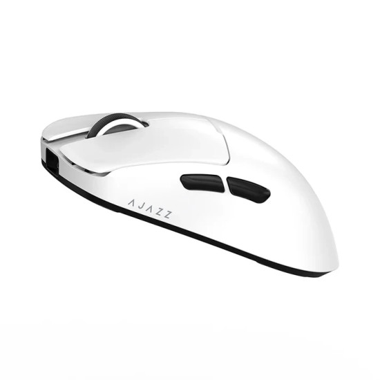 Ajazz професионална геймърска мишка AJ159 V2 MC - Wireless Gaming Mouse - 1K, Magnetic Charging Dock, White