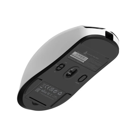 Ajazz професионална геймърска мишка AJ159 V2 MC - Wireless Gaming Mouse - 1K, Magnetic Charging Dock, White