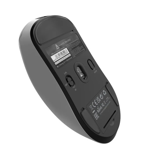 Ajazz професионална геймърска мишка AJ159 V2 MC - Wireless Gaming Mouse - 1K, Magnetic Charging Dock, White