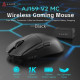 Ajazz професионална геймърска мишка AJ159 V2 MC - Wireless Gaming Mouse - 1K, Magnetic Charging Dock, White