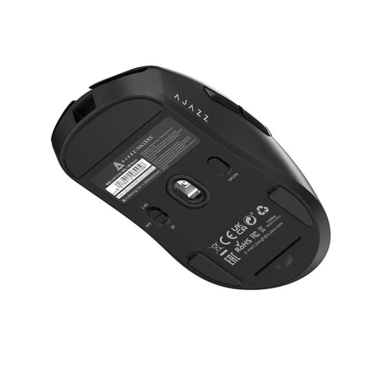 Ajazz професионална геймърска мишка AJ159 V2 MC - Wireless Gaming Mouse - 1K, Magnetic Charging Dock, Black