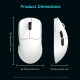 Ajazz професионална геймърска мишка AJ159 V2 MC - Wireless Gaming Mouse - 1K, Magnetic Charging Dock, Black