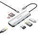 Vention докинг станция Docking Station Type-C - TOJHB - HDMI x 1, USB3.0 x 3, USB-C PD100W x 1, SD/TF