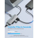 Vention докинг станция Docking Station Type-C - TOJHB - HDMI x 1, USB3.0 x 3, USB-C PD100W x 1, SD/TF