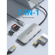 Vention докинг станция Docking Station Type-C - TOJHB - HDMI x 1, USB3.0 x 3, USB-C PD100W x 1, SD/TF