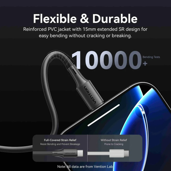 Vention Кабел USB 2.0 AM / USB-C M 0.25m - TRQBAC