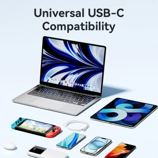 Vention Кабел USB 2.0 C M / USB-C M 1.0m White - TRCWF