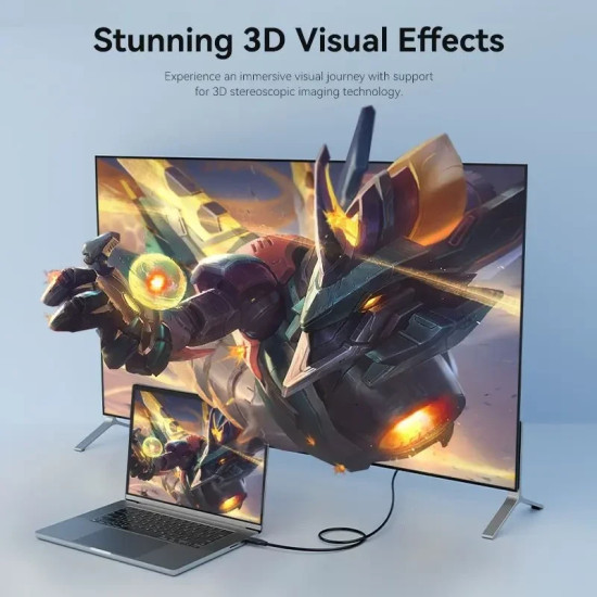 Vention Кабел Cable - Display Port v1.2 DP M / M Black 4K 3.0M - HAKBI