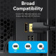 Vention Кабел Cable - Display Port v1.2 DP M / M Black 4K 2.0M - HAKBH