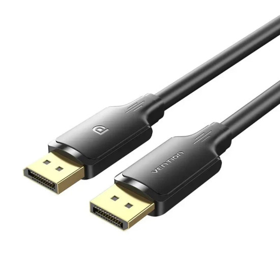 Vention Кабел Cable - Display Port v1.2 DP M / M Black 4K 1.5M - HAKBG