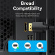 Vention Кабел Cable - Display Port v1.2 DP M / M Black 4K 1M - HAKBF