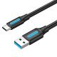 Vention Кабел USB3.0 A M / USB-C M 0.25m - COZBC