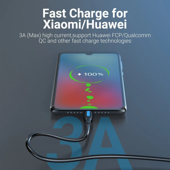 Vention Кабел USB3.0 A M / USB-C M 0.25m - COZBC