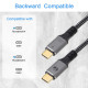 VCom кабел USB4.0 Type-C/Type-C 40Gbps, 240W - CU541M-1.2