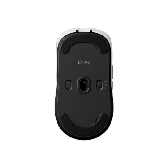 MCHOSE професионална геймърска мишка L7 Pro White - Wireless Gaming Mouse - Dual 8K, Kailh Optical