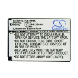 Camera Battery for CANON NB5L Li-Ion 3.7V, 1000MAH, Cameron Sino Camera Battery for CANON NB5L Li-Ion 3.7V, 1000MAH, Cameron Sino