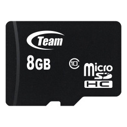Memory card TEAM micro SDHC, 8GB Memory card TEAM micro SDHC, 8GB
