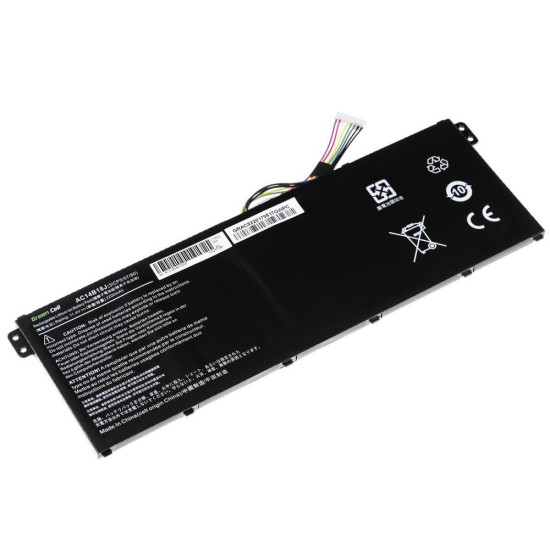 Батерия за лаптоп GREEN CELL, Acer Aspire E 11 ES1-111M ES1-131 E 15 ES1-512 Chromebook 11 CB3-111 13 CB5-311 AC14B3K, 11.4V, 2200mAh Батерия за лаптоп GREEN CELL, Acer Aspire E 11 ES1-111M ES1-131 E 15 ES1-512 Chromebook 11 CB3-111 13 CB5-311 AC14B3K, 11.4V, 2200mAh