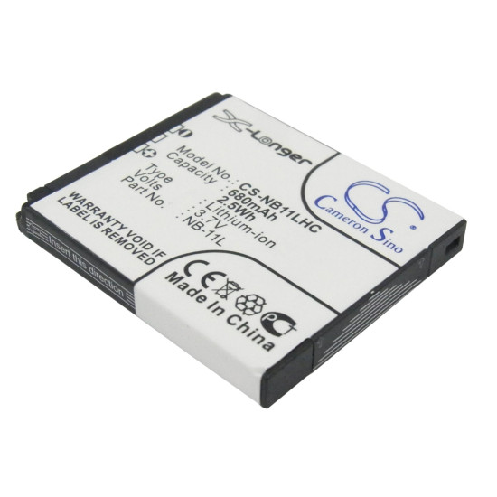 Camera Battery for CANON NB-11L LiIon 3.7V 680mAh Cameron Sino Camera Battery for CANON NB-11L LiIon 3.7V 680mAh Cameron Sino