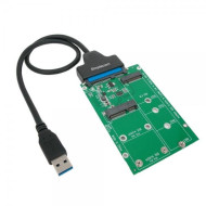 Adapter ESTILLO M2+ mSata + Sata to USB Adapter ESTILLO M2+ mSata + Sata to USB
