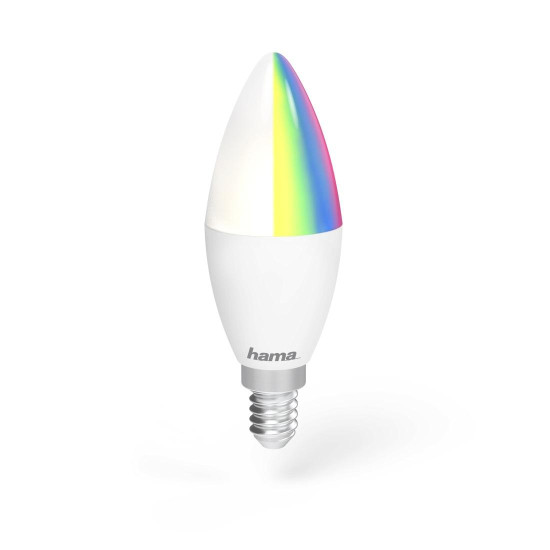 Димираща RGB крушка HAMA WiFi-LED, 4.5W, E14, 350 lm Димираща RGB крушка HAMA WiFi-LED, 4.5W, E14, 350 lm
