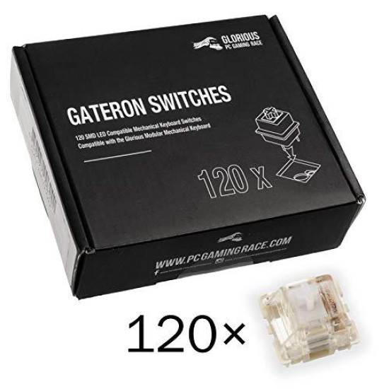 Glorious MX Switches for mechanical keyboards Gateron Clear 120 pcs Glorious MX Switches for mechanical keyboards Gateron Clear 120 pcs