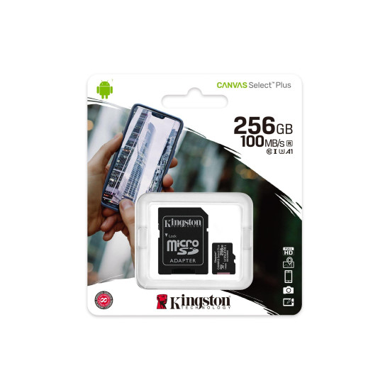 Memory card Kingston Canvas Select Plus microSDXC 256GB Memory card Kingston Canvas Select Plus microSDXC 256GB