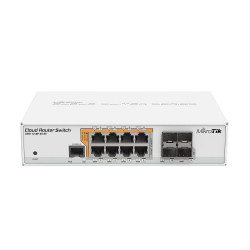 Switch 8 port Mikrotik CRS112-8P-4S-IN, 8 x Gigabit Ethernet ports, 10/100/1000Mbps, 4 x SFP Switch 8 port Mikrotik CRS112-8P-4S-IN, 8 x Gigabit Ethernet ports, 10/100/1000Mbps, 4 x SFP