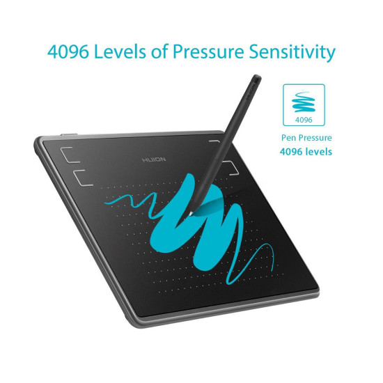 Graphic Tablet HUION Inspiroy H430P, USB, Black