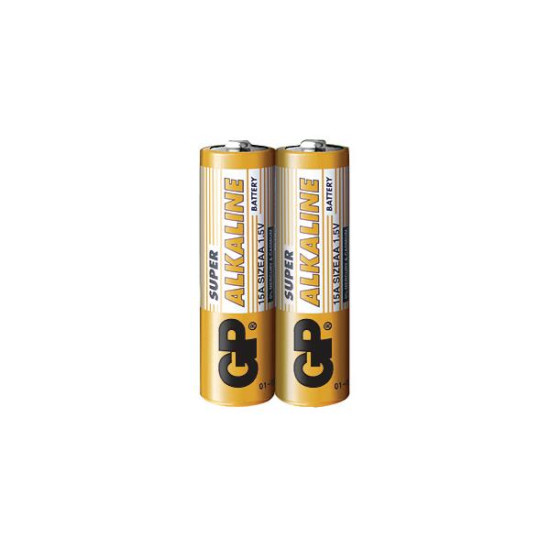 Алкална батерия GP SUPER LR6 AA, 2 бр. в опаковка / shrink, 1.5V, GP-BA-15A21-S2 Алкална батерия GP SUPER LR6 AA, 2 бр. в опаковка / shrink, 1.5V, GP-BA-15A21-S2